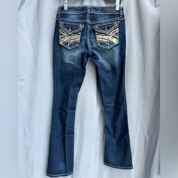 Rue 21 TwentyOne Black Size Curvy 3/4 Regular Low Rise Slim Boot - Picture 3 of 11